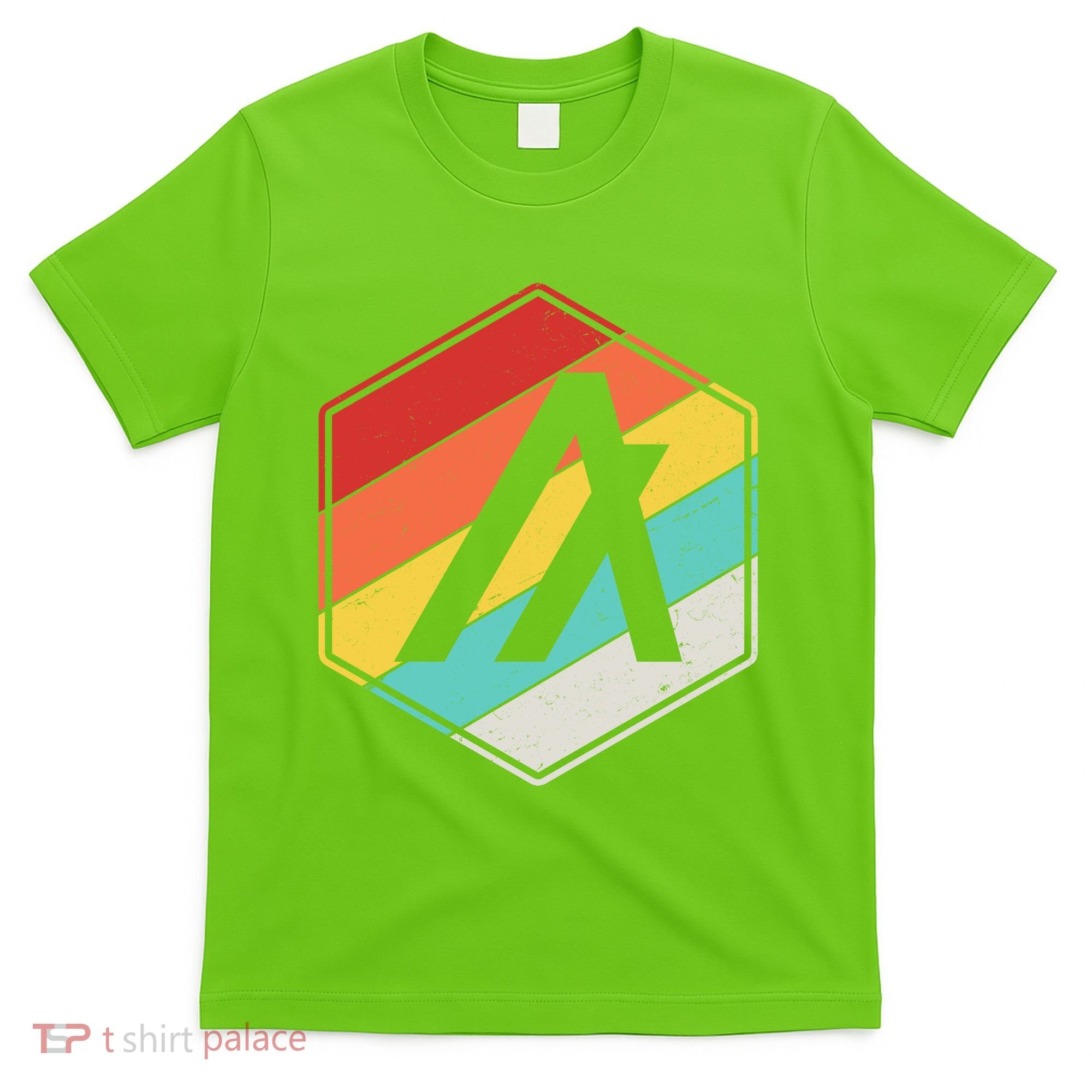 Algorand ALGO Coin Cryptocurrency Retro Colors T-Shirt