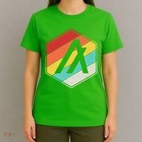 Algorand ALGO Coin Cryptocurrency Retro Colors T-Shirt thumb 4