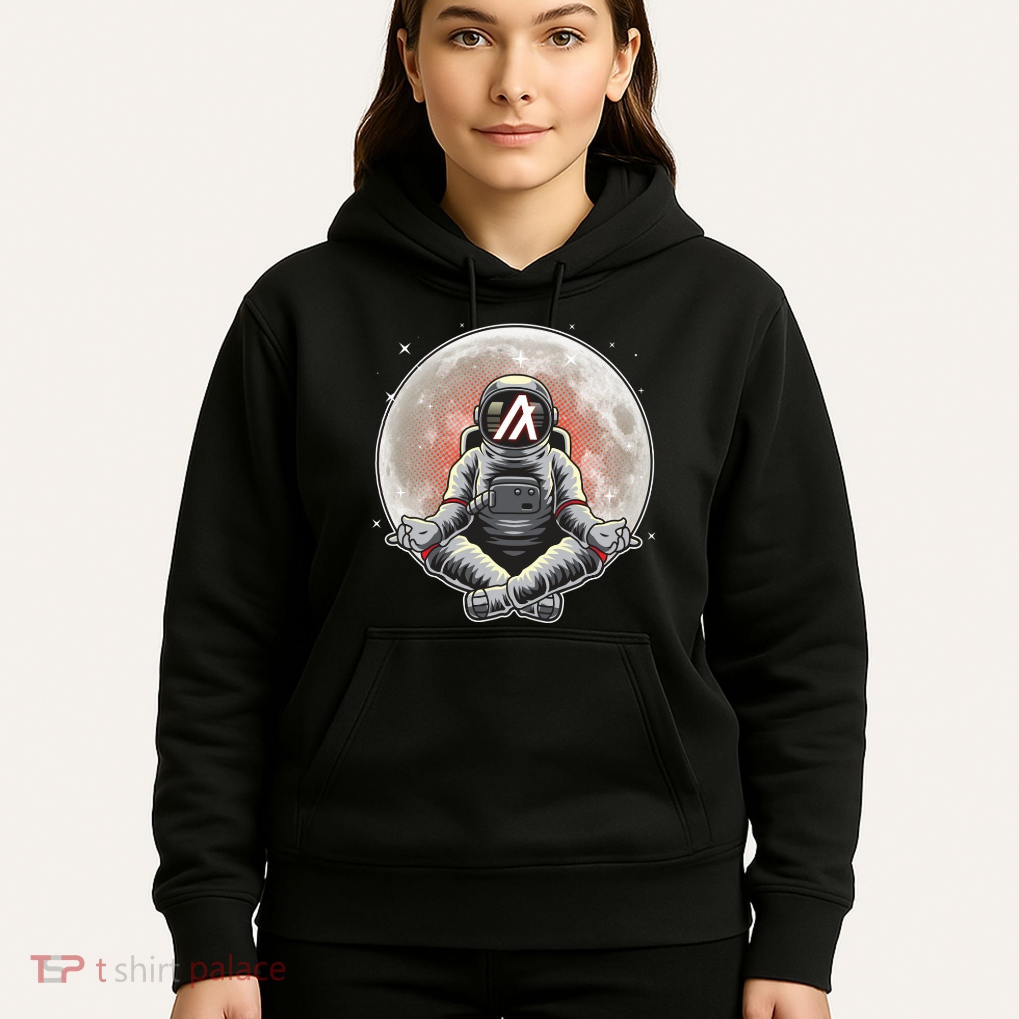 Algorand ALGO Coin Cryptocurrency Yogo Astronaut Hoodie