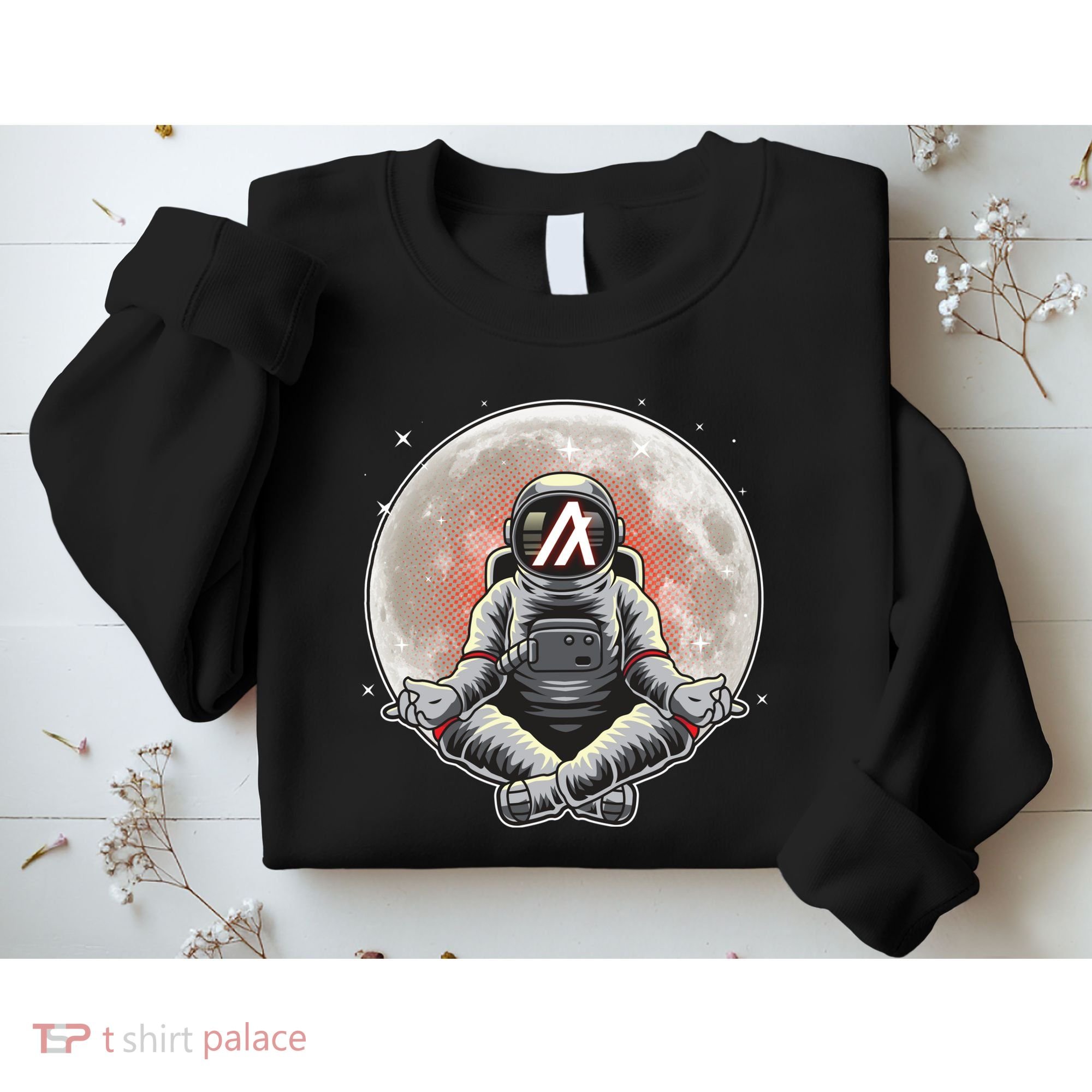 Algorand ALGO Coin Cryptocurrency Yogo Astronaut Sweatshirt