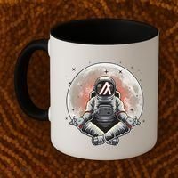 Algorand ALGO Coin Cryptocurrency Yogo Astronaut Coffee Mug thumb 2