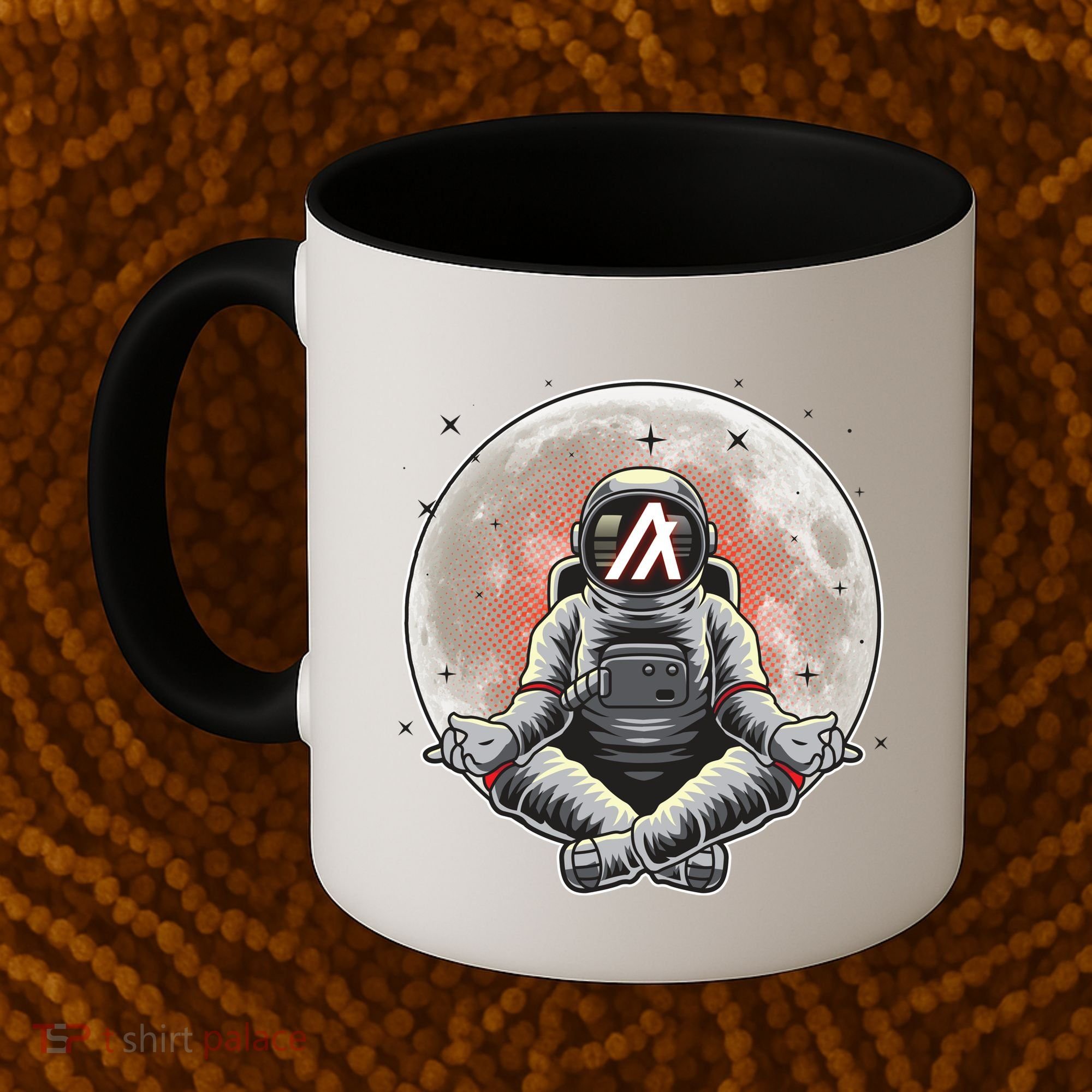 Algorand ALGO Coin Cryptocurrency Yogo Astronaut Coffee Mug