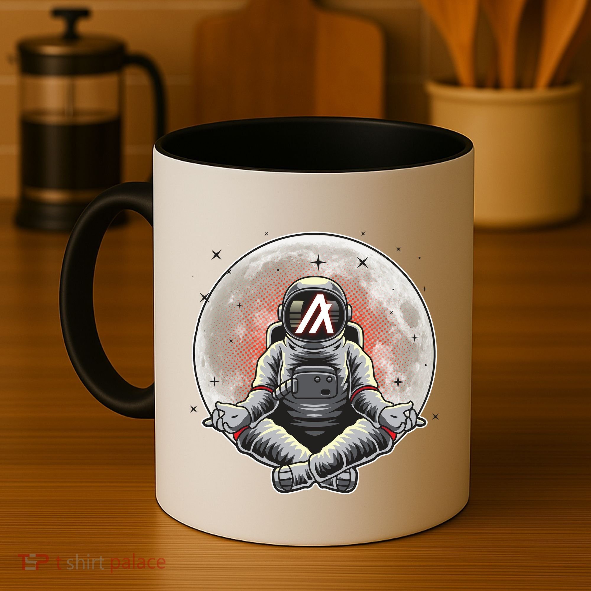Algorand ALGO Coin Cryptocurrency Yogo Astronaut Coffee Mug