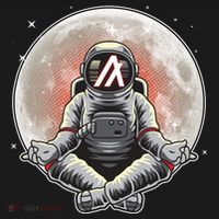 Algorand ALGO Coin Cryptocurrency Yogo Astronaut Women's Hoodie thumb 2