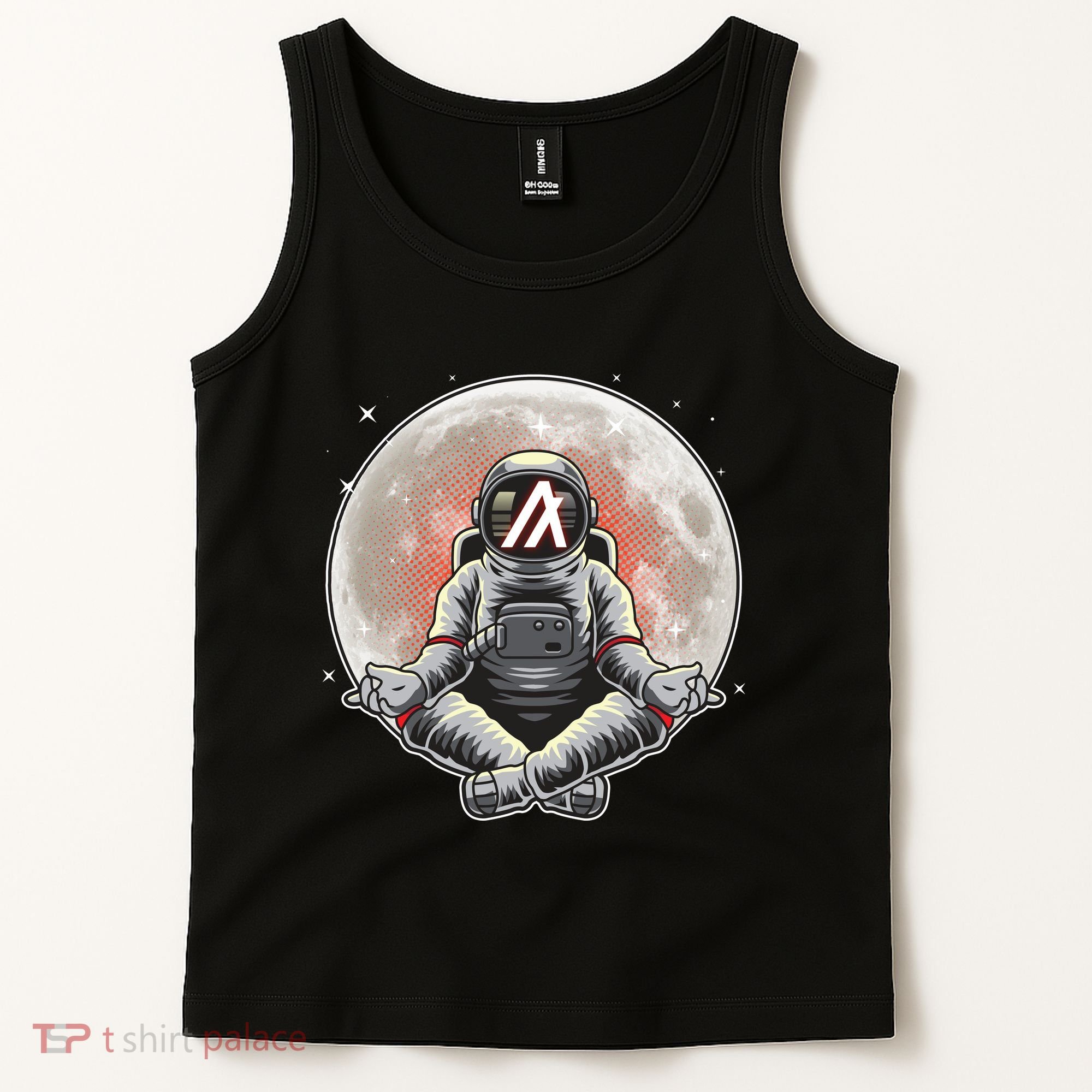 Algorand ALGO Coin Cryptocurrency Yogo Astronaut Tank Top