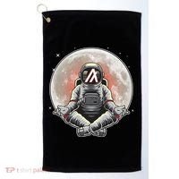 Algorand ALGO Coin Cryptocurrency Yogo Astronaut Golf Towel thumb 0