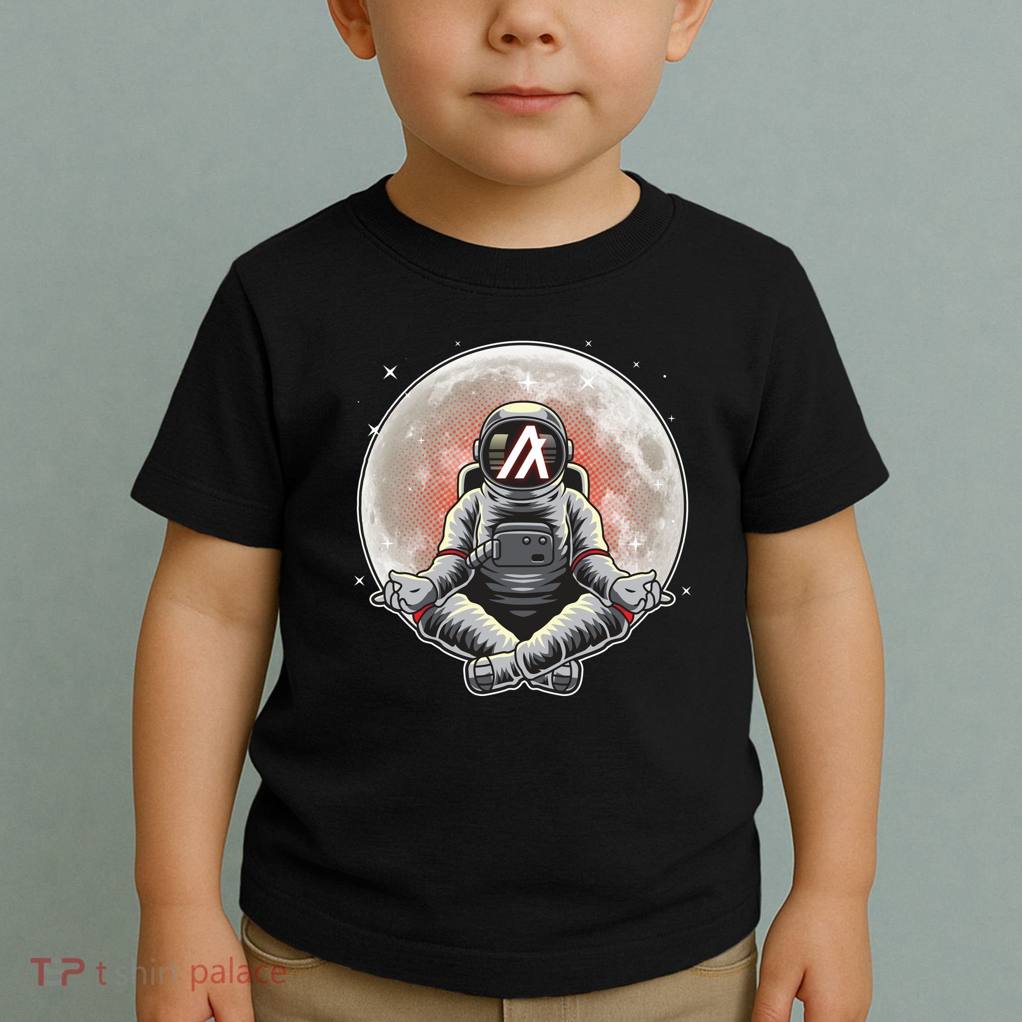 Algorand ALGO Coin Cryptocurrency Yogo Astronaut Toddler T-Shirt