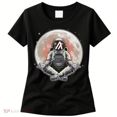 Algorand ALGO Coin Cryptocurrency Yogo Astronaut Women's T-Shirt