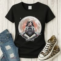 Algorand ALGO Coin Cryptocurrency Yogo Astronaut Women's T-Shirt thumb 3