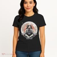 Algorand ALGO Coin Cryptocurrency Yogo Astronaut Women's T-Shirt thumb 4
