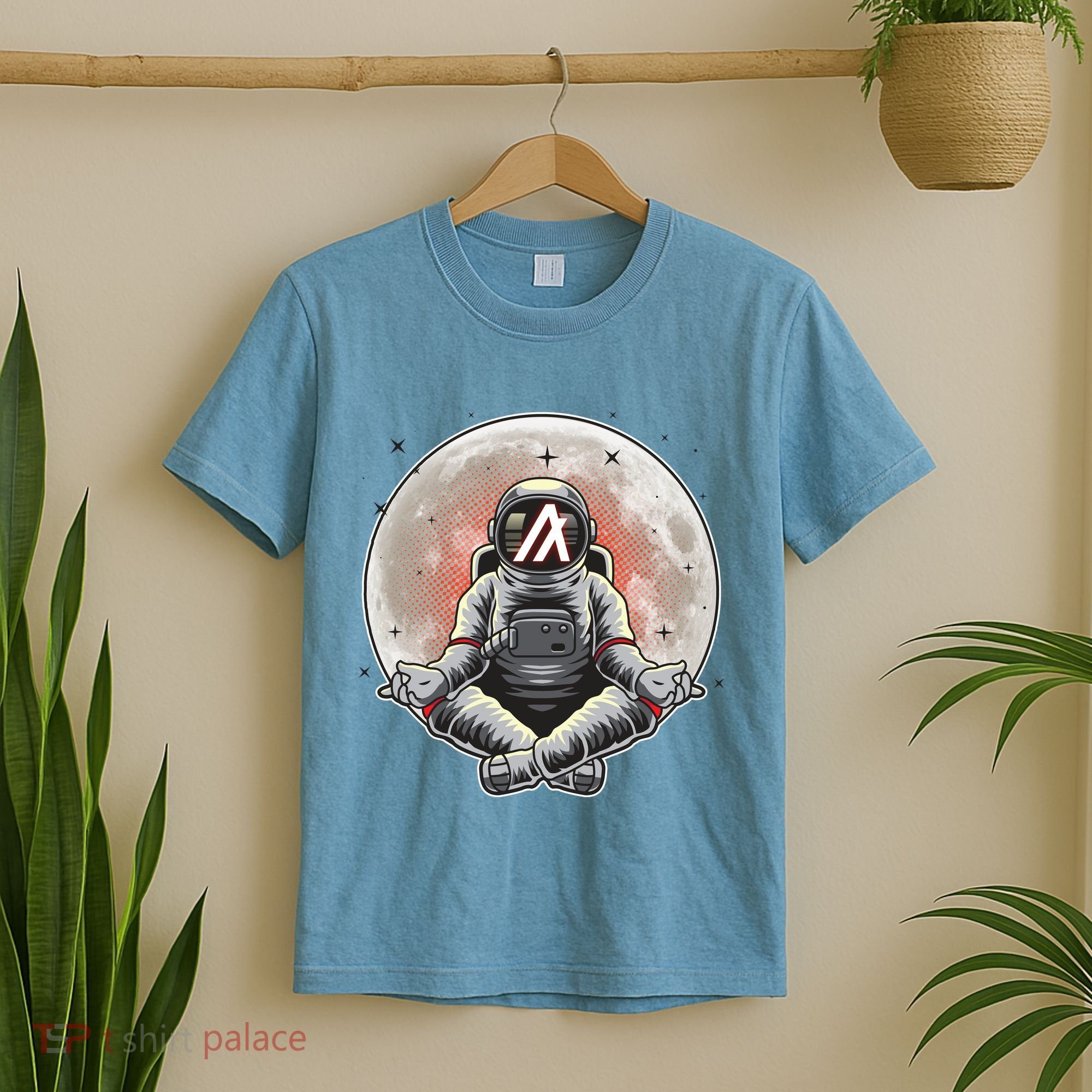 Algorand ALGO Coin Cryptocurrency Yogo Astronaut T-Shirt