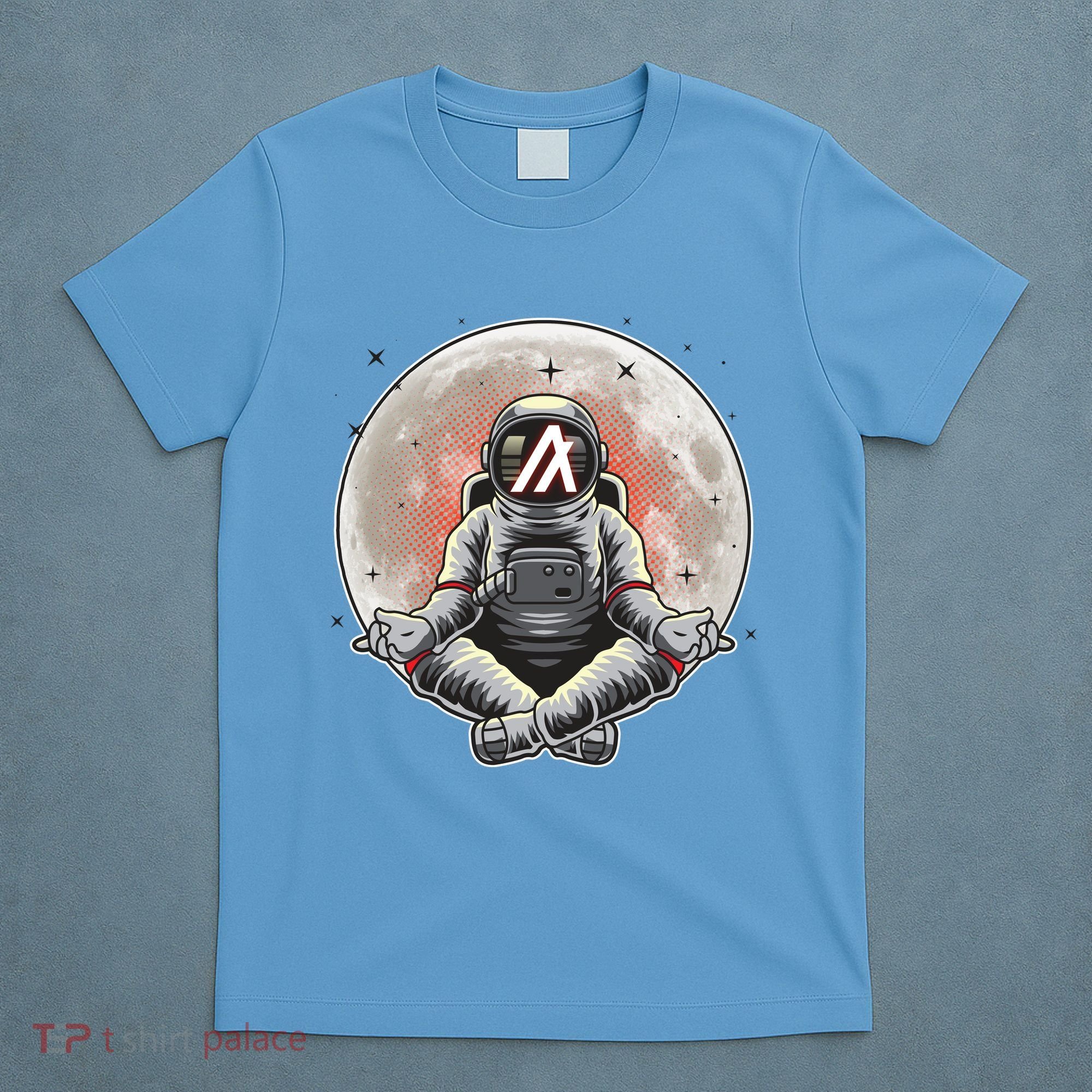 Algorand ALGO Coin Cryptocurrency Yogo Astronaut T-Shirt