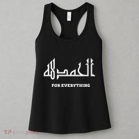 Alhamdulillah Arabic Calligraphy Eid Ramadan Islamic Gift Women's Tank Top thumb 3