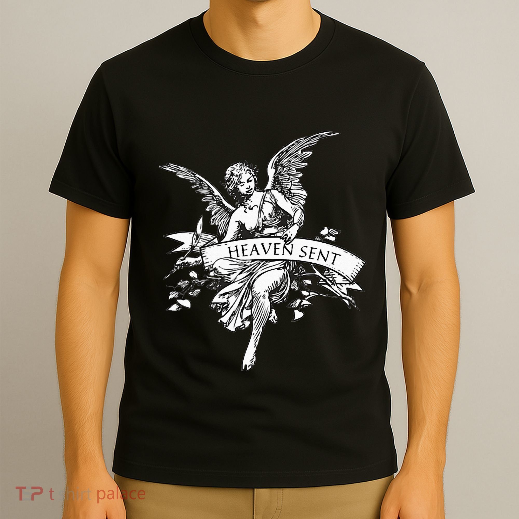 Angel Aesthetic Cherub Vintage Trendy 2000s Heaven Sent T-Shirt