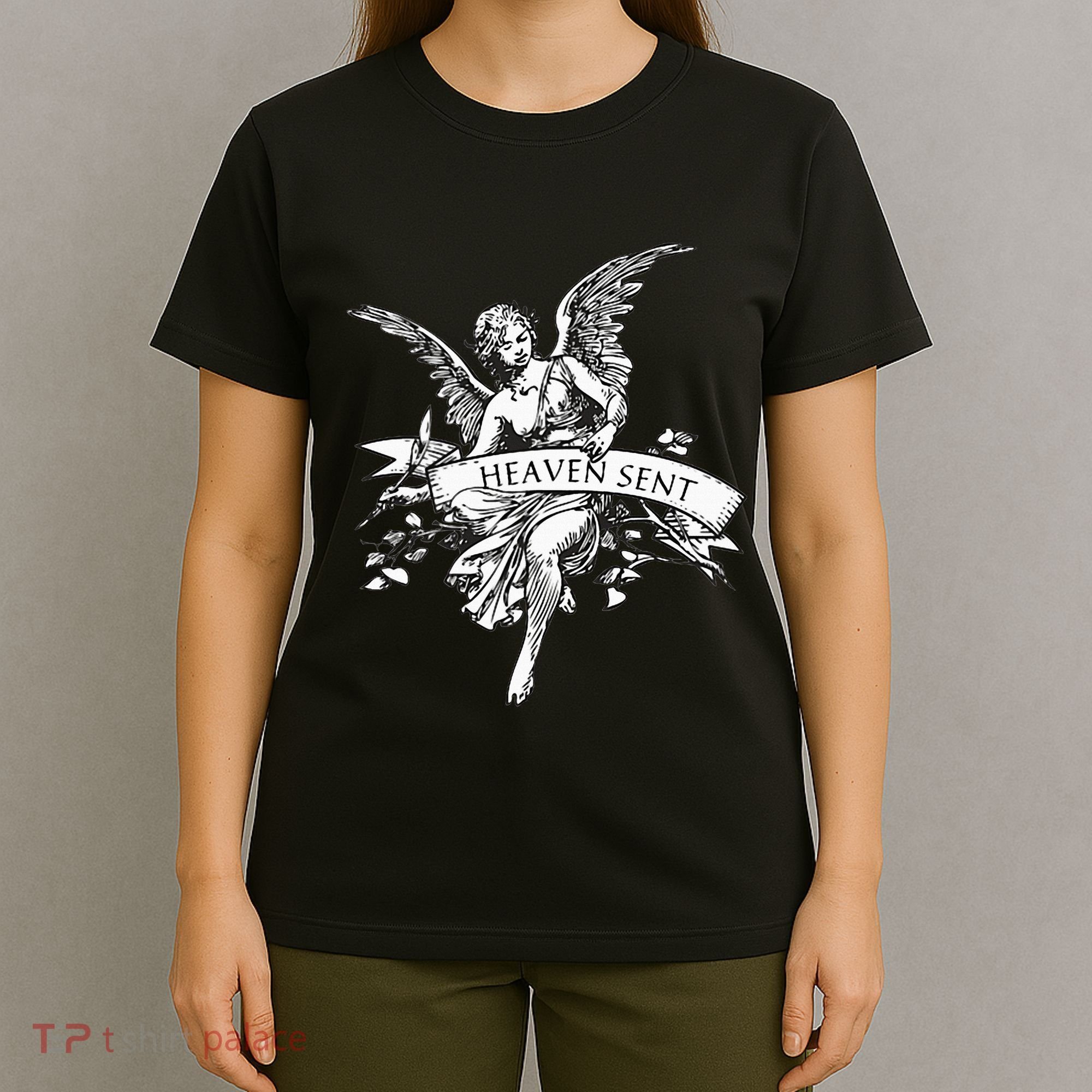 Angel Aesthetic Cherub Vintage Trendy 2000s Heaven Sent T-Shirt