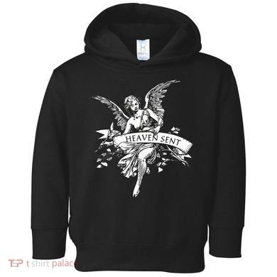 Angel Aesthetic Cherub Vintage Trendy 2000s Heaven Sent Toddler Hoodie