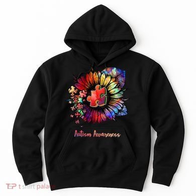 Autism Awareness Colorful Sunflower Hoodie