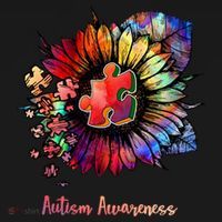 Autism Awareness Colorful Sunflower T-Shirt thumb 7