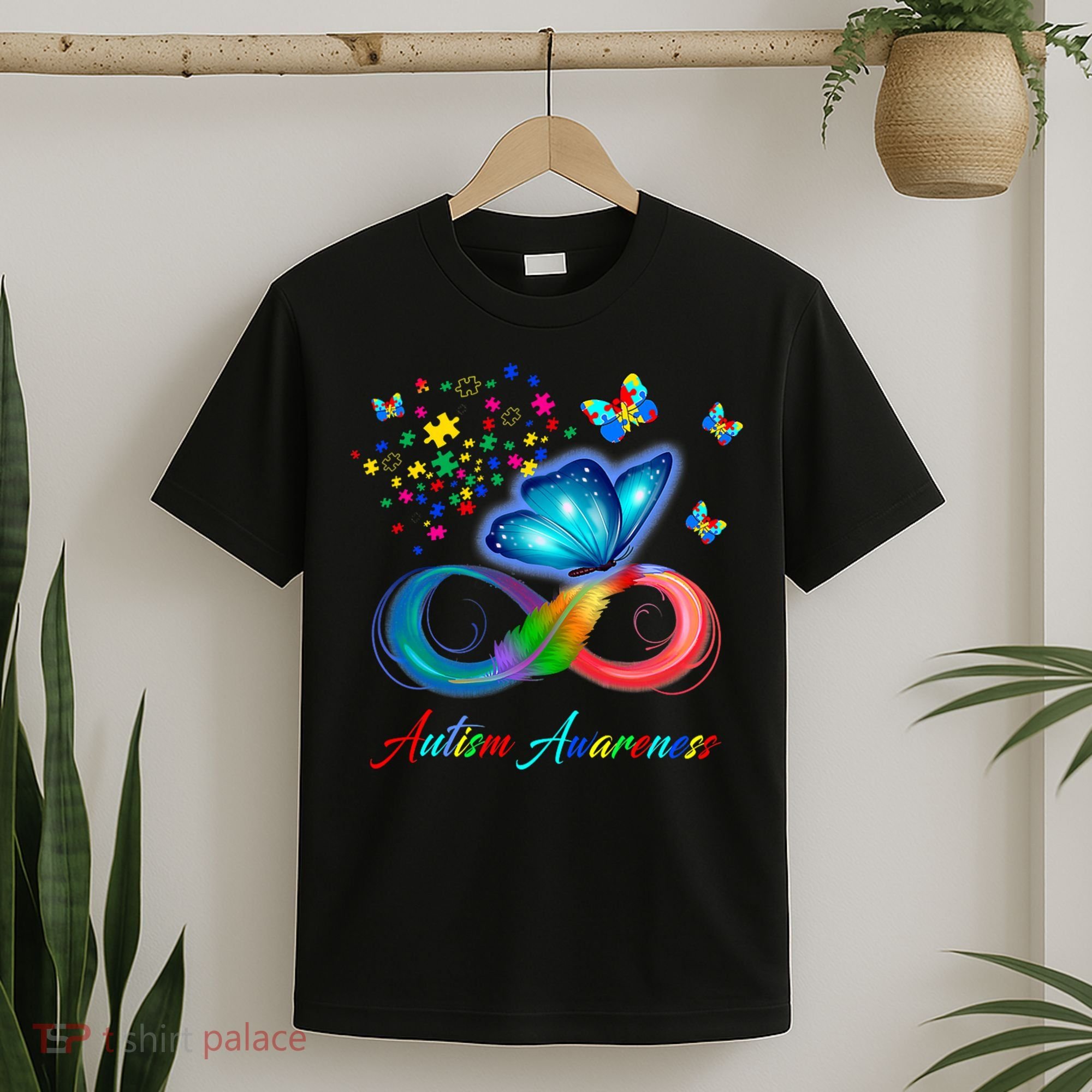 Autism Awareness Colorful Butterfly T-Shirt