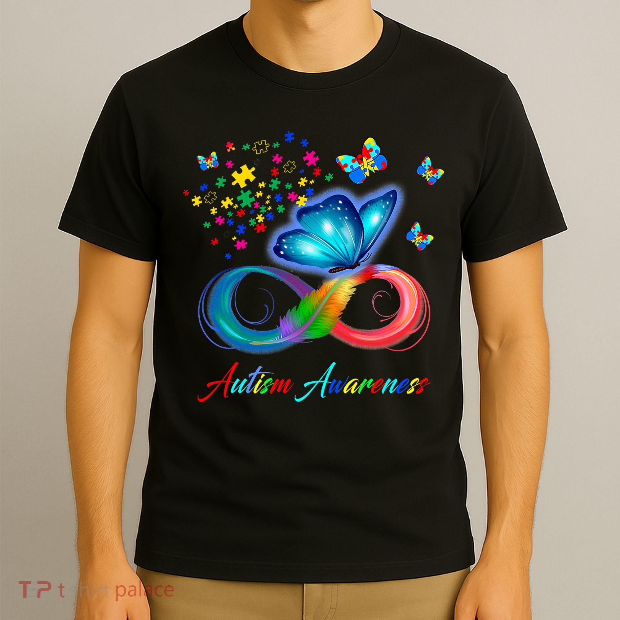 Autism Awareness Colorful Butterfly T-Shirt