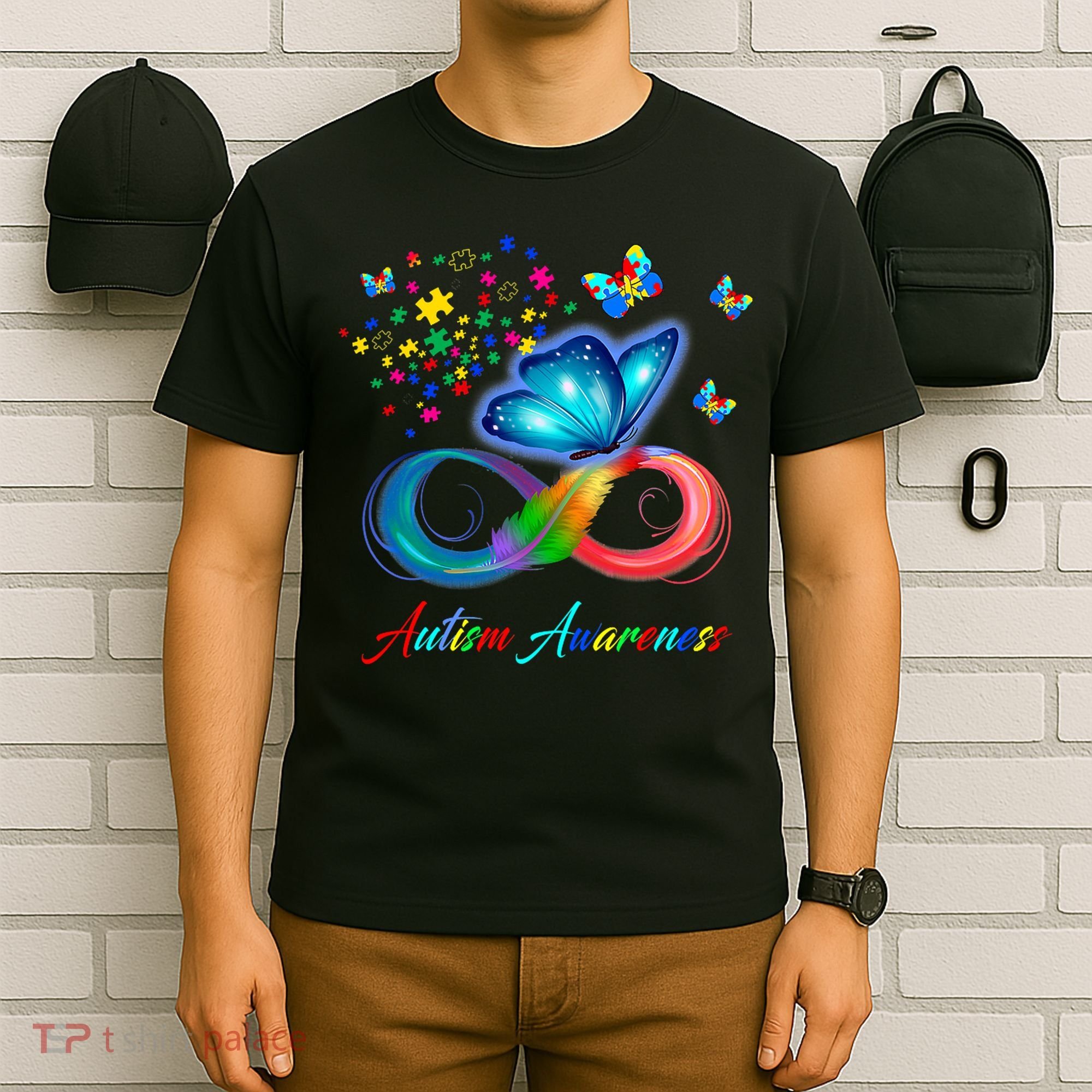Autism Awareness Colorful Butterfly T-Shirt