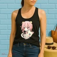 Anime And Cats Lover For N Manga Kawaii Graphic Otaku Gift Women's Tank Top thumb 2