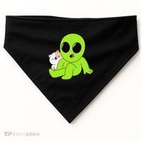 Alien And Cat Existing Isnt Really In The Budget Atm Guess USA-Made Doggie Bandana thumb 0