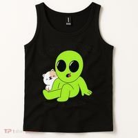 Alien And Cat Existing Isnt Really In The Budget Atm Guess Tank Top thumb 2