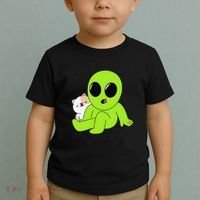 Alien And Cat Existing Isnt Really In The Budget Atm Guess Toddler T-Shirt thumb 2