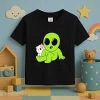 Alien And Cat Existing Isnt Really In The Budget Atm Guess Toddler T-Shirt thumb 3