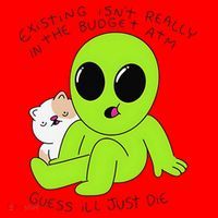 Alien And Cat Existing Isnt Really In The Budget Atm Guess Santa Hat thumb 1