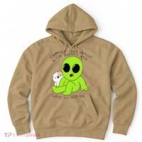 Alien And Cat Existing Isnt Really In The Budget Atm Guess Hoodie thumb 0