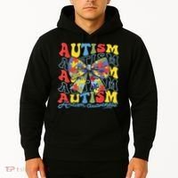 Autism Awareness Coquette Bow Autism Awareness Day Puzzle Hoodie thumb 2