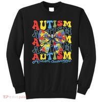 Autism Awareness Coquette Bow Autism Awareness Day Puzzle Sweatshirt thumb 0