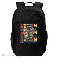 Autism Awareness Coquette Bow Autism Awareness Day Puzzle Backpack thumb 0
