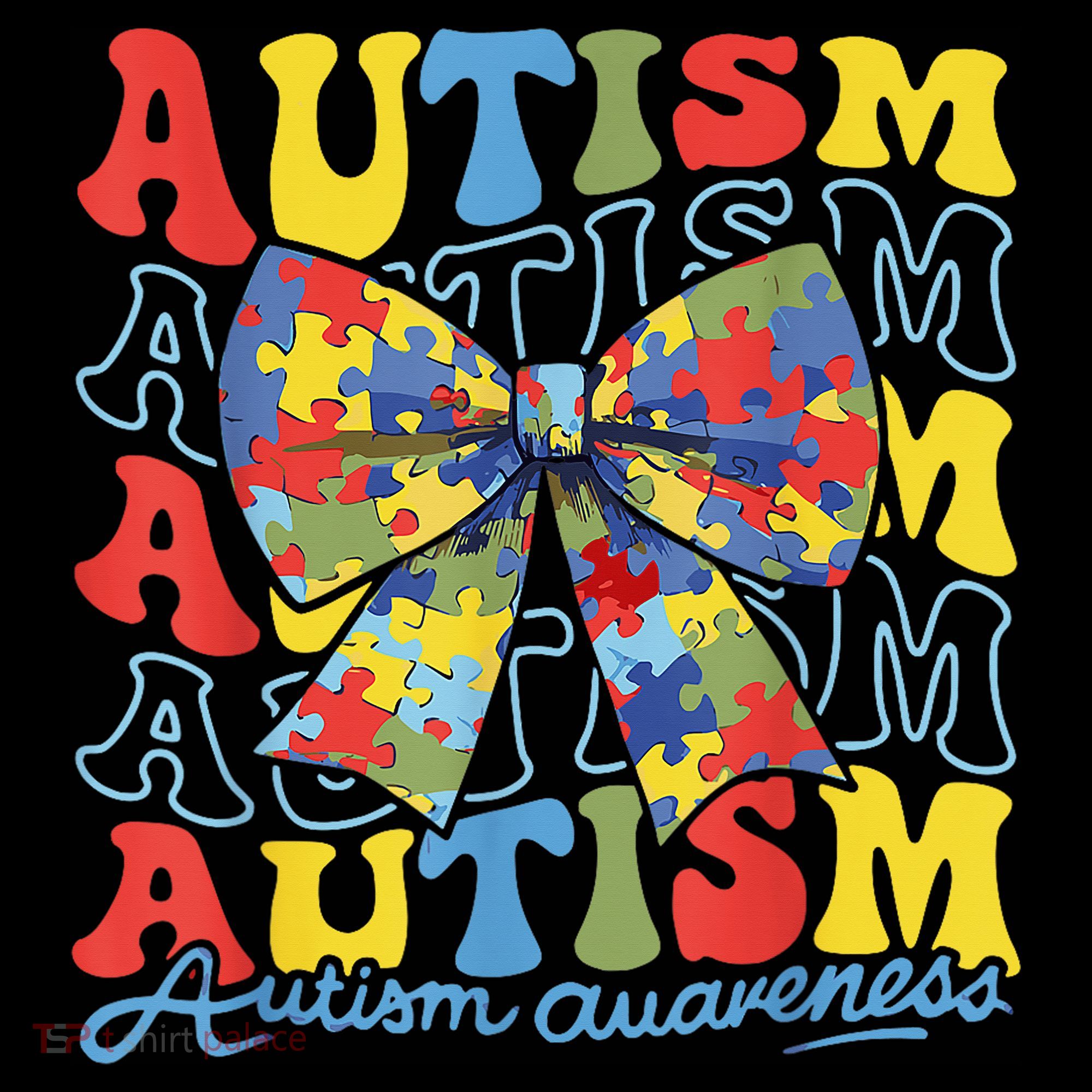 Autism Awareness Coquette Bow Autism Awareness Day Puzzle Coffee Mug