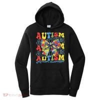 Autism Awareness Coquette Bow Autism Awareness Day Puzzle Women's Hoodie thumb 0