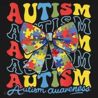 Autism Awareness Coquette Bow Autism Awareness Day Puzzle Women's Hoodie thumb 2