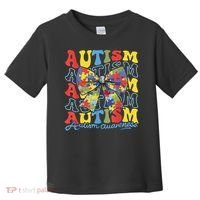 Autism Awareness Coquette Bow Autism Awareness Day Puzzle Toddler T-Shirt thumb 0
