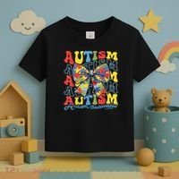 Autism Awareness Coquette Bow Autism Awareness Day Puzzle Toddler T-Shirt thumb 3