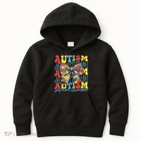 Autism Awareness Coquette Bow Autism Awareness Day Puzzle Kids Hoodie thumb 0