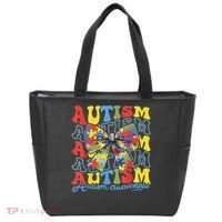 Autism Awareness Coquette Bow Autism Awareness Day Puzzle Tote Bag thumb 0