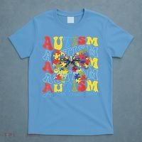 Autism Awareness Coquette Bow Autism Awareness Day Puzzle T-Shirt thumb 4