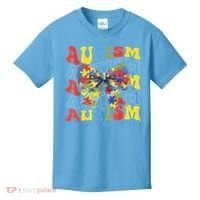 Autism Awareness Coquette Bow Autism Awareness Day Puzzle Kids T-Shirt thumb 0