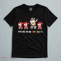 Autism Awareness Christmas It's Ok To Be Different Santa T-Shirt thumb 5