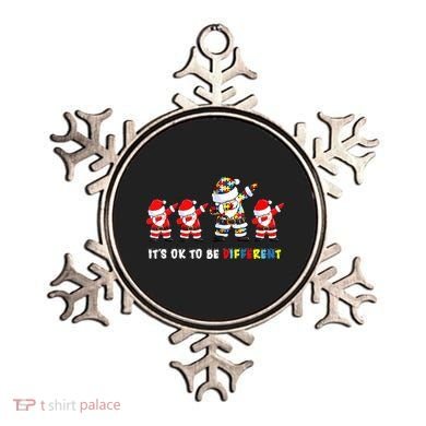 Autism Awareness Christmas It's Ok To Be Different Santa Ornament
