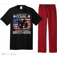 All Are Created Equal And Then Few Become Brothers Pajama Set thumb 0