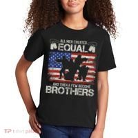 All Are Created Equal And Then Few Become Brothers Kids T-Shirt thumb 2
