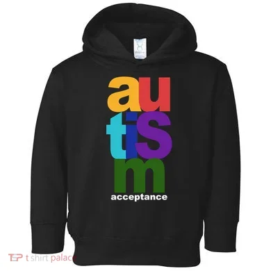 Autism Acceptance Colorful Toddler Hoodie