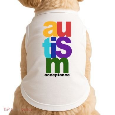 Autism Acceptance Colorful Doggie Tank